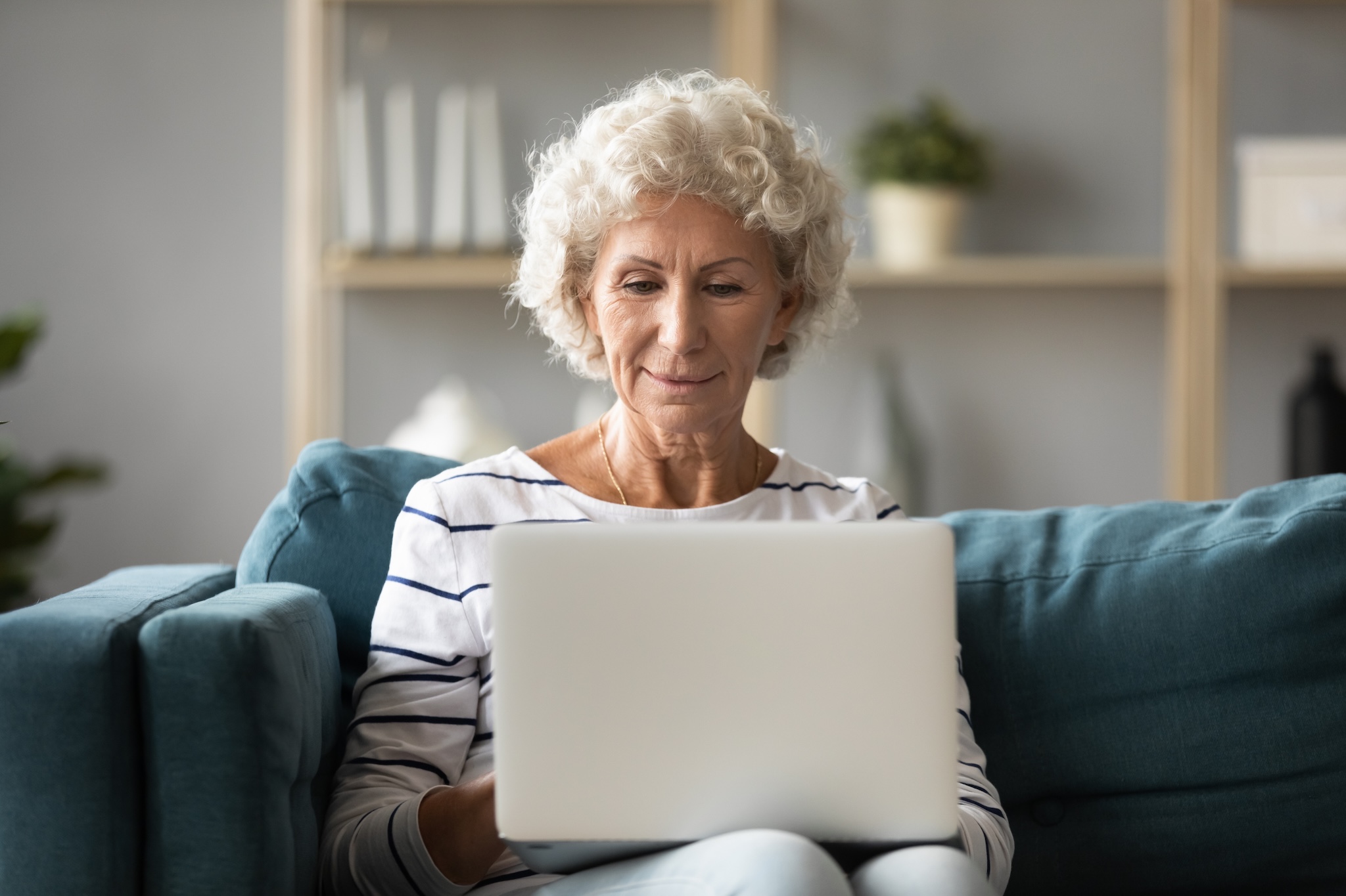 Lady at computer